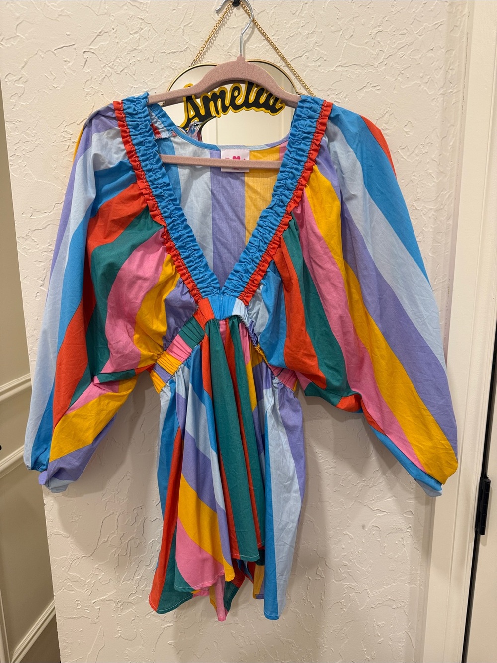 Women’s Multicolor Striped Romper